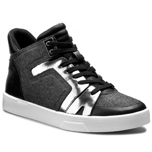 Sneakersy CALVIN KLEIN JEANS - Imalie E2616 Charcoal/Anthr Calvin Klein szary 35 eobuwie.pl