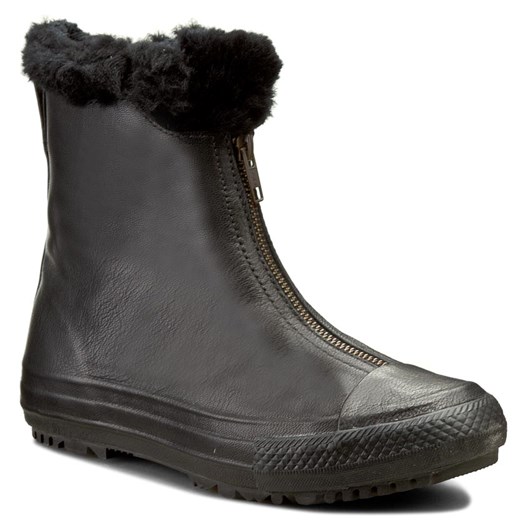Trampki CONVERSE - Ctas Boot Shroud Leather+Fur X 553350C  Black/Black/Black szary Converse 40 eobuwie.pl