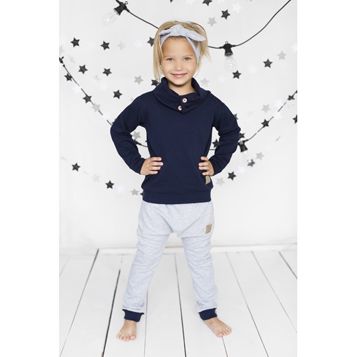 Spodnie Winter Edition szary melanż Tuss bialy 86 kids.showroom.pl