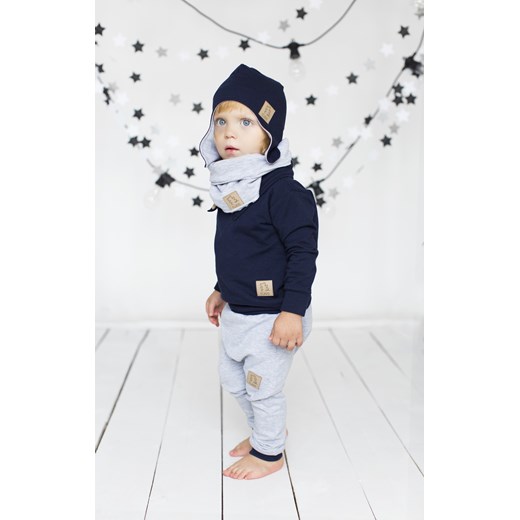 Spodnie Winter Edition szary melanż bialy Tuss 104 kids.showroom.pl