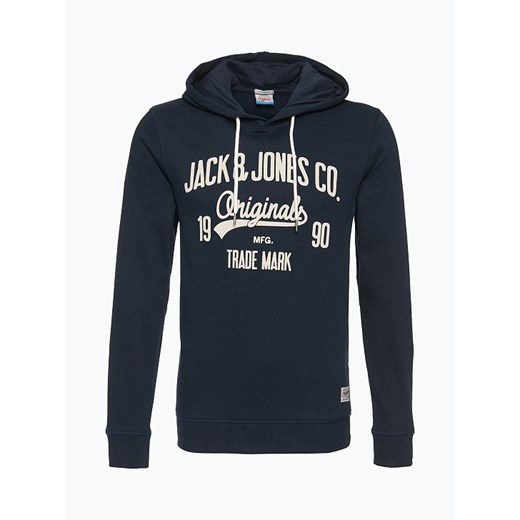 JACK & JONES - Męska bluza nierozpinana – Oskar, niebieski  Jack & Jones S,M,L,XL,XXL vangraaf