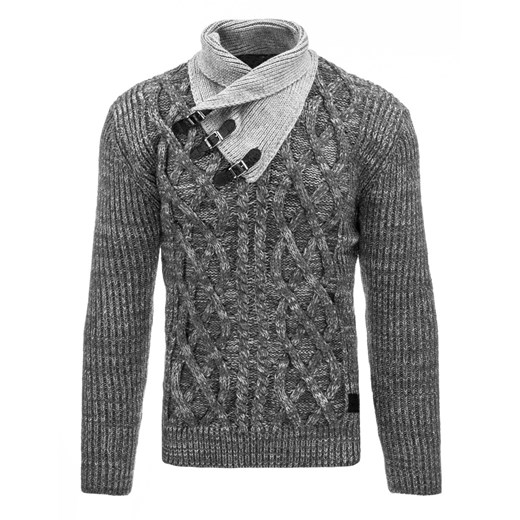 Sweter męski antracytowy (wx0491)
