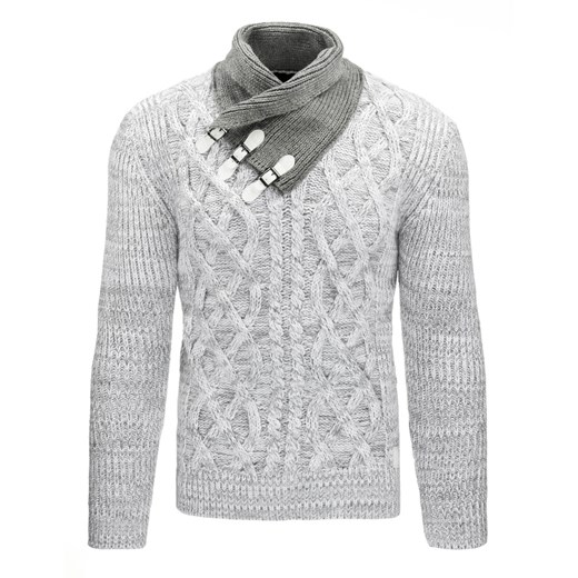Sweter męski biały (wx0492)