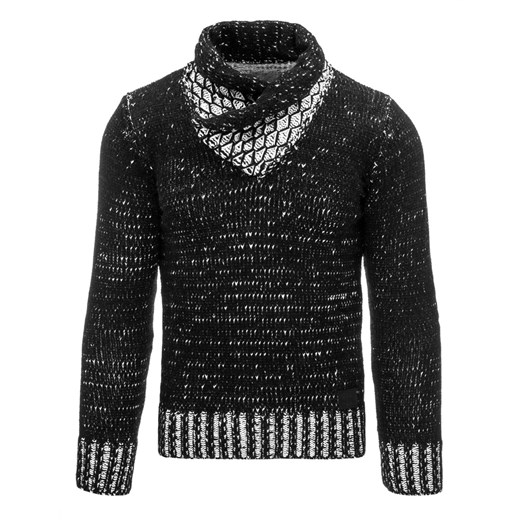 Sweter męski czarny (wx0701)