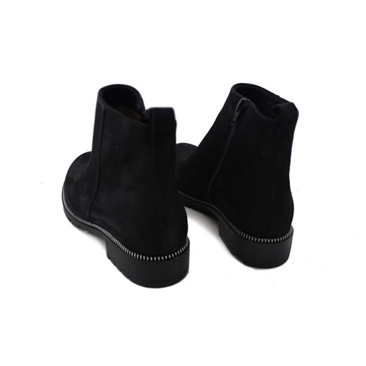 BUTY DAMSKIE BOTKI CZARNE SENSO SZTYBLETY NUBUK czarny 38 sohobuty.pl