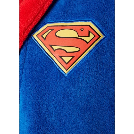 Szlafrok Superman - fluorescencyjne logo Dc Comics niebieski  SuperHeroes.com.pl