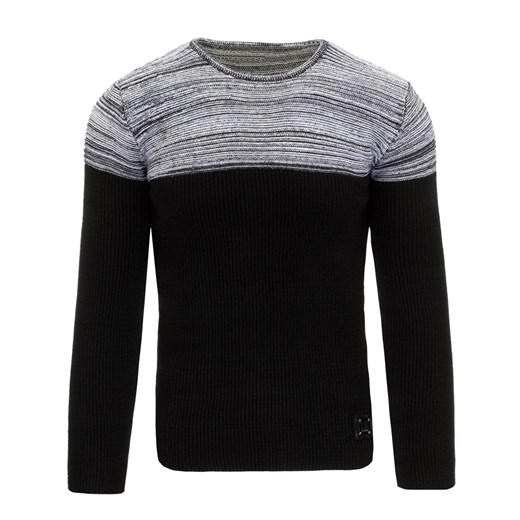 Sweter męski czarno-szary (wx0832)   XL DSTREET