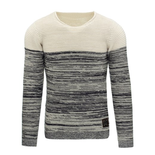 Sweter męski szaro-beżowy (wx0823)   XL DSTREET