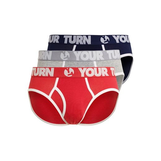 YOURTURN 3 PACK Figi red/navy/grey