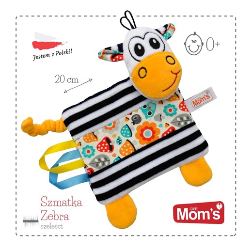 Mom's Care, Zebra, szmatka, zabawka niemowlęca