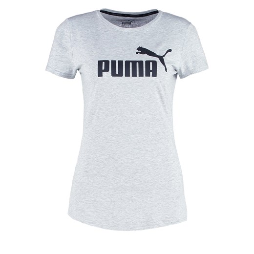 Puma ESS LOGO TEE Tshirt z nadrukiem light gray heather