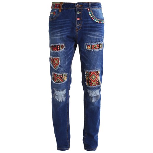 Desigual EXOTIC Jeansy Relaxed fit blue denim