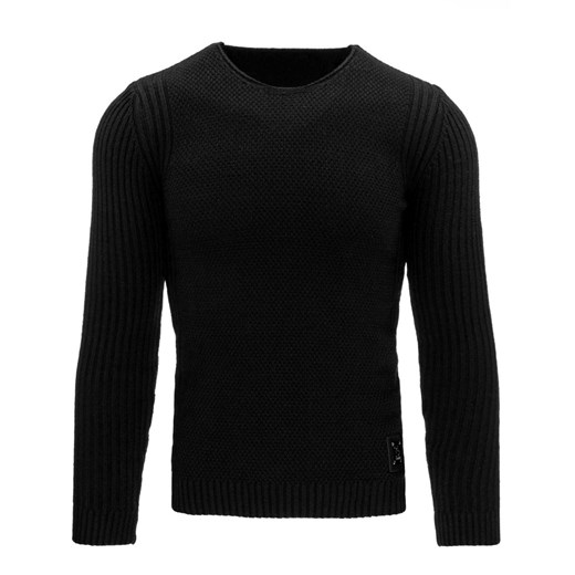 Sweter męski czarny (wx0886)   XL DSTREET