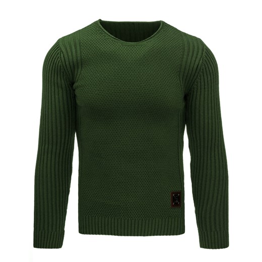 Sweter męski oliwkowy (wx0887)   S DSTREET