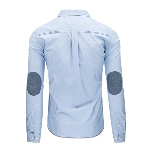 Błękitna koszula męska w paski (dx1159)   XXL DSTREET