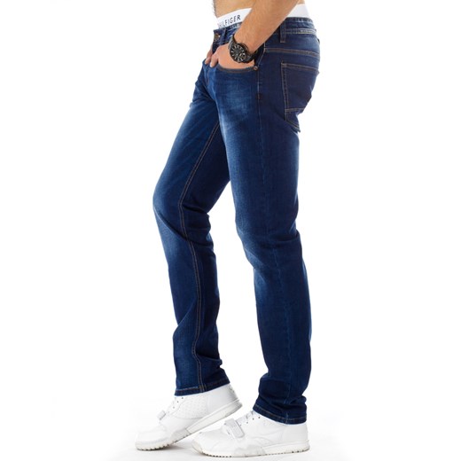 Spodnie jeansowe męskie niebieskie (ux0735) Jeans  s36 DSTREET