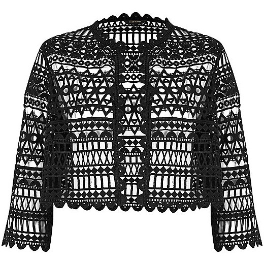 Black lace bolero jacket 