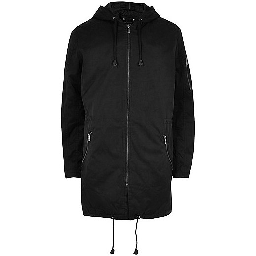 Black Only & Sons hooded parka 