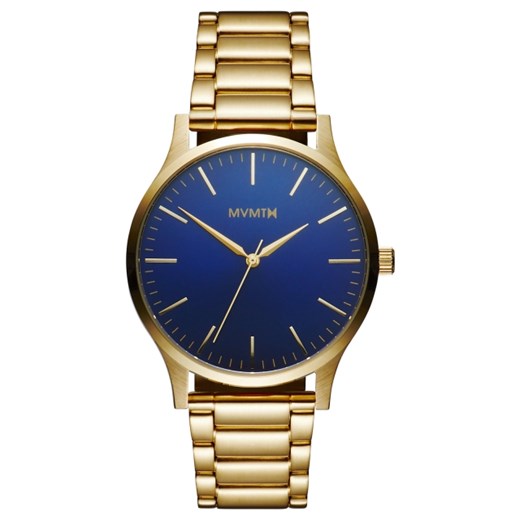 THE 40 - BLUE/GOLD Mvmt Watches granatowy  theClassy.pl