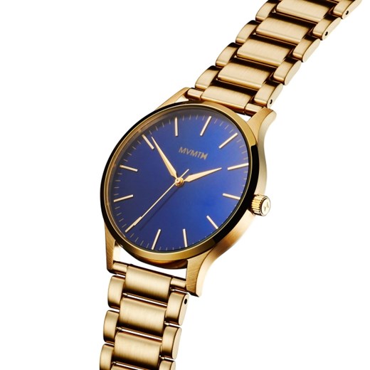 THE 40 - BLUE/GOLD Mvmt Watches granatowy  theClassy.pl