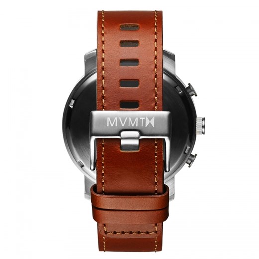 CHRONO SILVER/NATURAL LEATHER brazowy Mvmt Watches  theClassy.pl