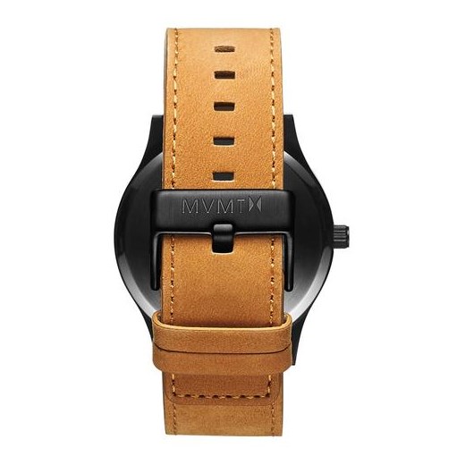 CLASSIC BLACK/TAN LEATHER Mvmt Watches brazowy theClassy.pl