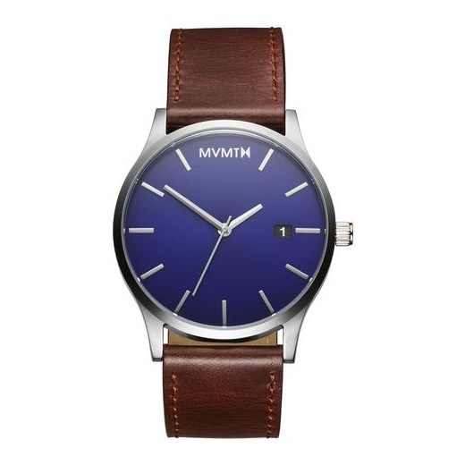 CLASSIC BLUE/BROWN LEATHER granatowy Mvmt Watches  theClassy.pl
