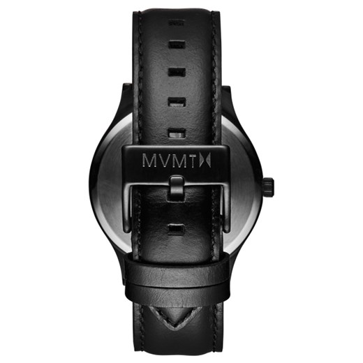 THE 40 - BLACK/BLACK LEATHER czarny Mvmt Watches  theClassy.pl