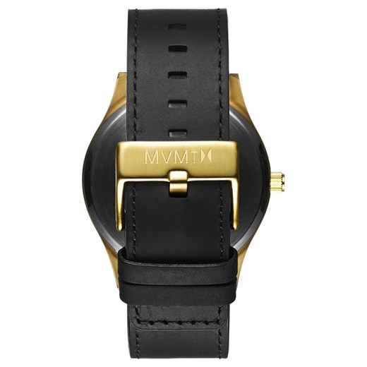 CLASSIC BLACK/GOLD LEATHER czarny Mvmt Watches  theClassy.pl
