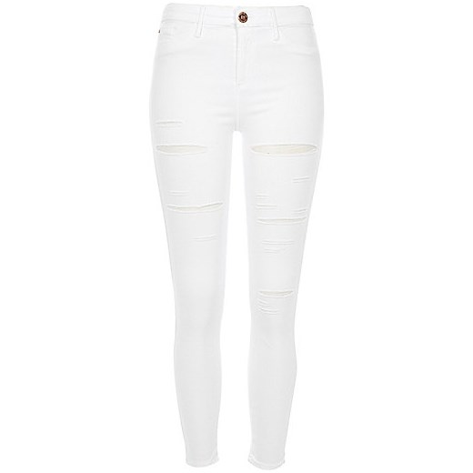 White ripped Molly jeggings 