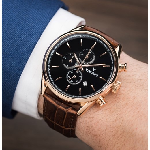 THE CHRONO ROSE GOLD Vincero Collective   theClassy.pl