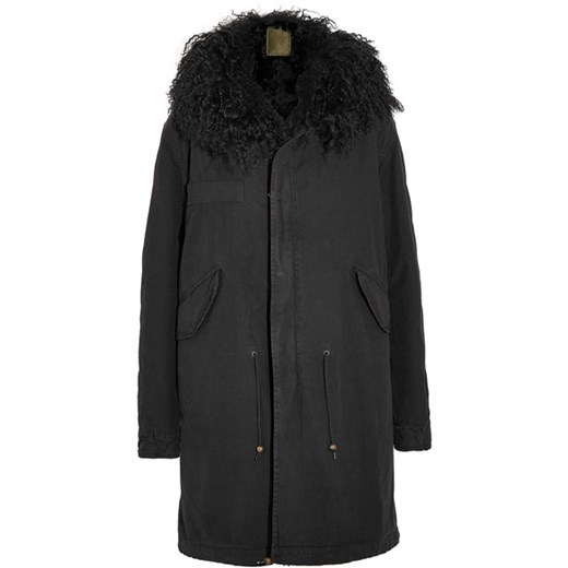 Shearling-lined cotton-canvas parka MR & MRS ITALY   NET-A-PORTER