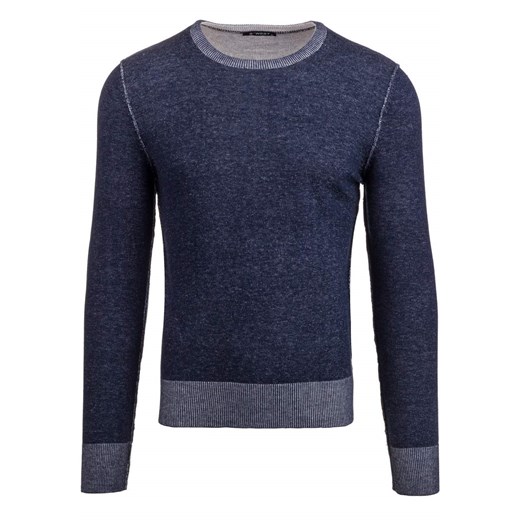 Granatowy sweter męski Denley 807