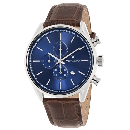 THE CHRONO'S BLUE/BROWN Vincero Collective   theClassy.pl