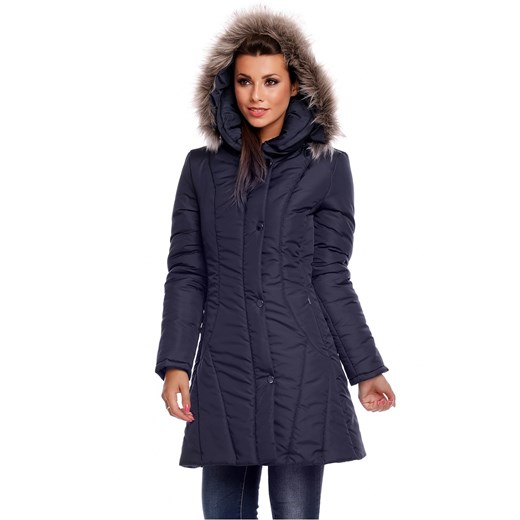 Kurtka zimowa Cabba 02 DŁ Navy Blue czarny Cabba 44 Pretty Clever
