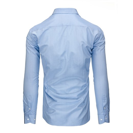 Błękitna koszula męska w paski (dx1237)   XXL DSTREET