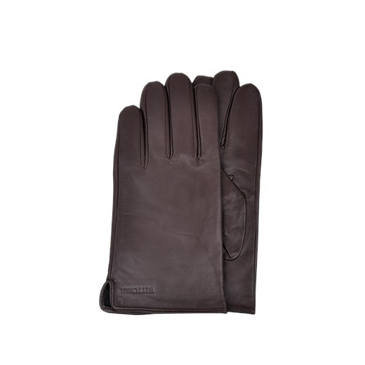 Klasyczne rękawiczki skórzane brązowe szary Wittchen  Royal Point