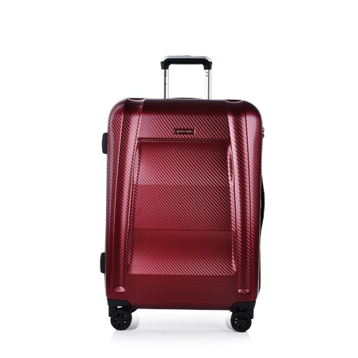 Duża walizka twarda PC017A-3B czerwony Puccini  Royal Point
