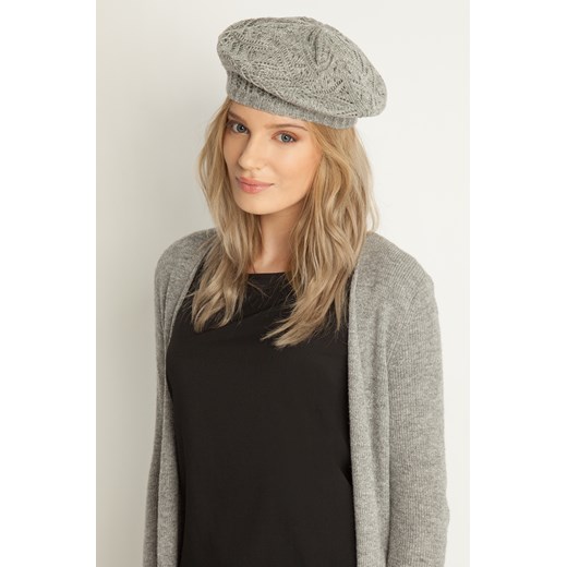 Ażurowy beret z metaliczną nitką brazowy Orsay 00 orsay.com