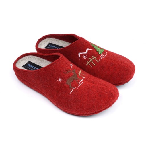 Czerwone pantofle domowe damskie Panto Fino 1830-M52 czerwony Panto Fino 40 Aligoo