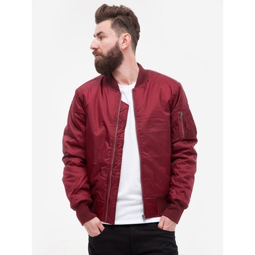 Basic Bomber Jacket  Burgundy TB861