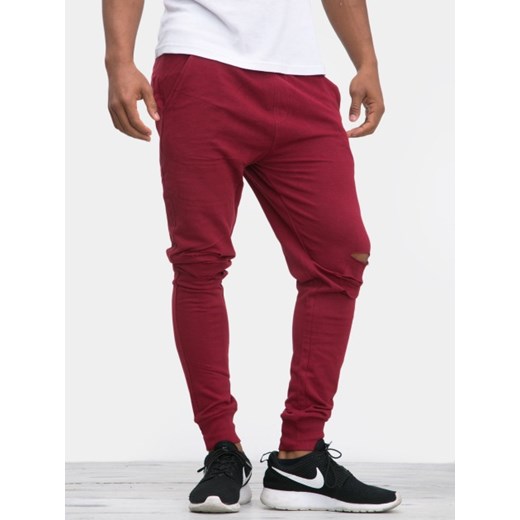 Cutted Terry Pants Burgundy TB1385