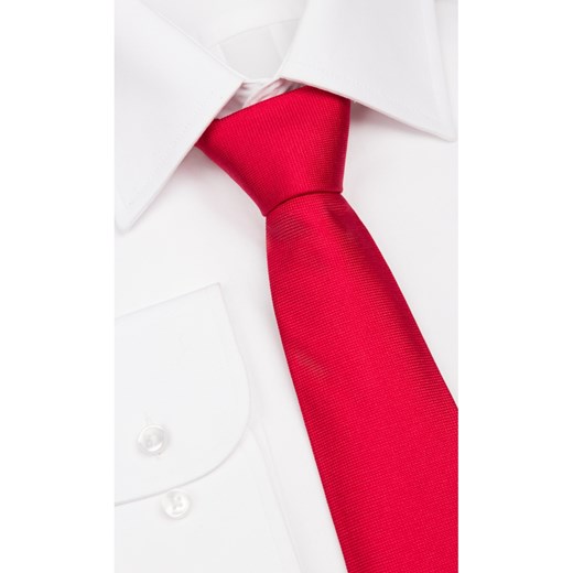 Krawat 14 - 47 czerwony   wyprzedaż Próchnik 
