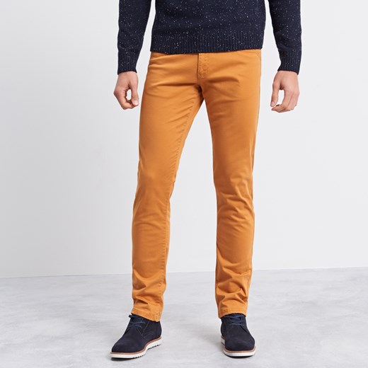 Reserved - Spodnie regular fit - Pomarańczo