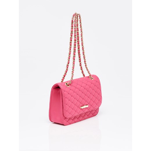 Mohito - Pikowana torebka na łańcuszku - Różowy