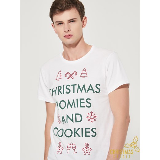 House - T-shirt świąteczny - Biały
