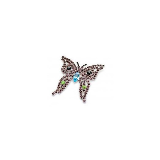 Broszka fioletowa, motyl brazowy Kiara uniwersalny Kiara, Sztuczna Biżuteria Jablonex