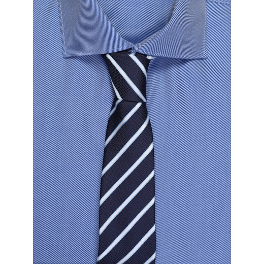 Deep Blue Two-Ply Cotton Luxury Twill Slim Fit Shirt James Button jamesbutton.com