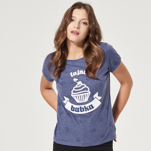House - T-shirt fajna babka - Niebieski niebieski House XS