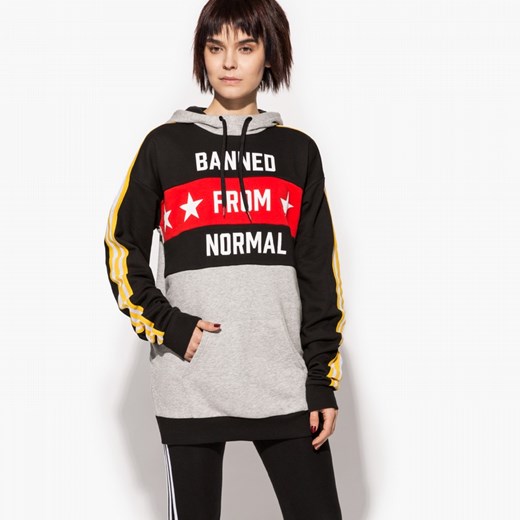 ADIDAS BLUZA HOODED RITA ORA Adidas szary M wyprzedaż galeriamarek.pl